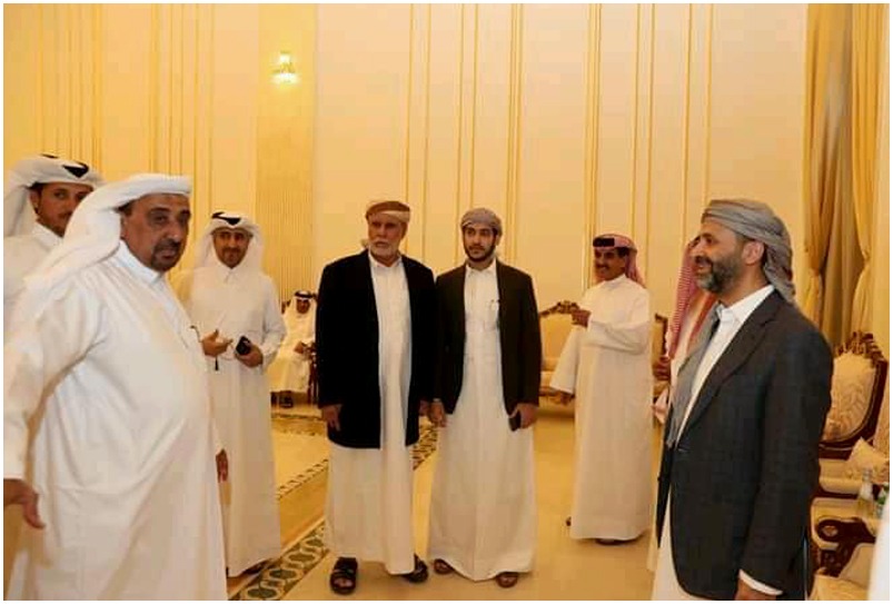 إستقبال جموع المعزين بوفاة فقيد الوطن الشيخ حسين الأحمر في العاصمة القطرية الدوحة