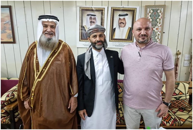 الداعية الإسلامي أحمد القطان يلتقي الشيخ حميد الأحمر في الكويت